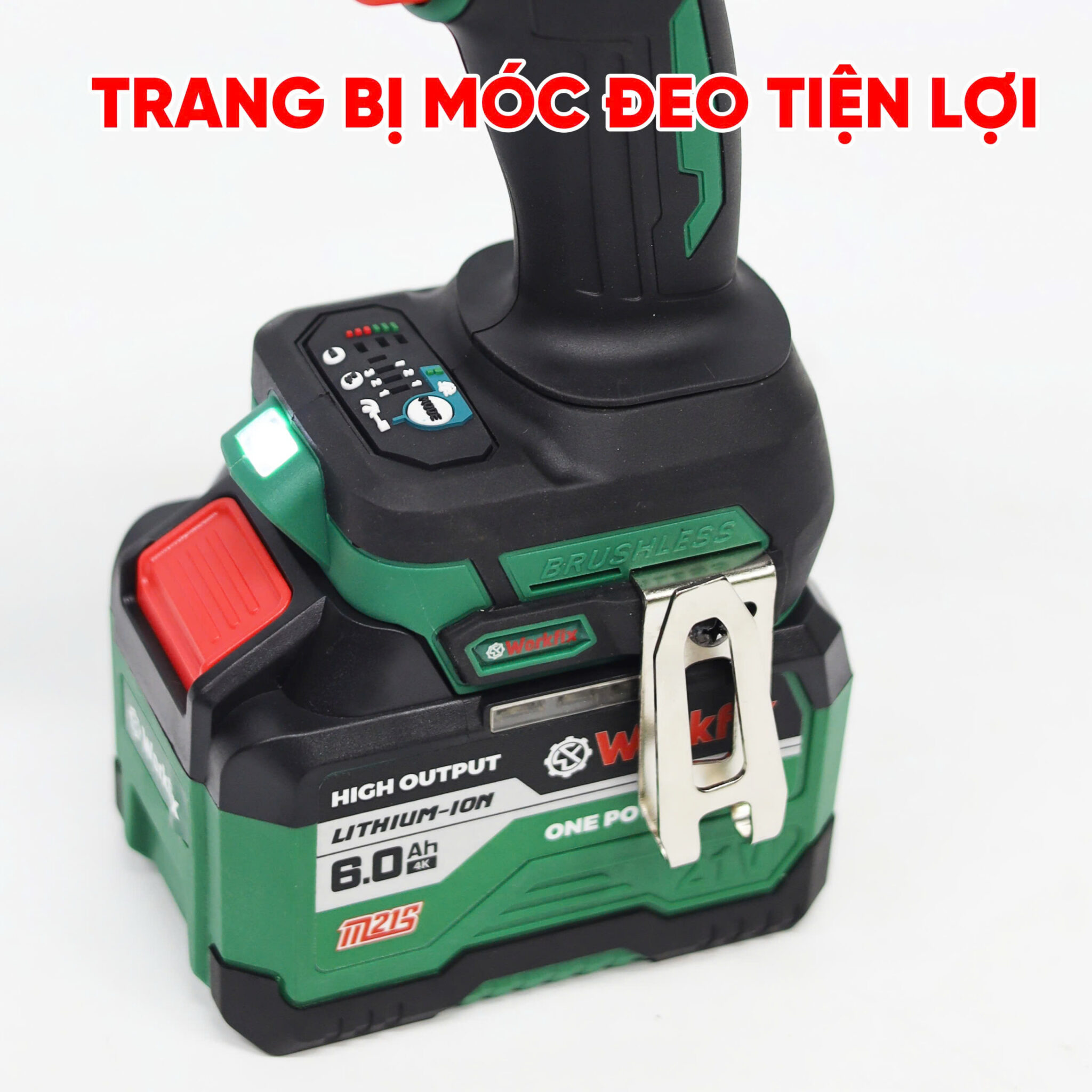 Worfix Máy Bắn, Siết Bulong WORFIX WF-IW2100N AutoStop Không Chổi Than, Chuyên ...